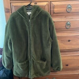 NWT BP Nordstrom Women’s Green Coat Size Medium But Oversize